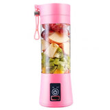 4 Blades Portable Blender Electric Blender USB Rechargeable 500ml Juicer Cup Extractor Fruit Smoothie Maker Cup Bottle and Cover