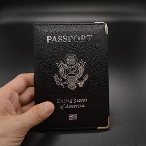 Travel Leather Covers for Passports USA America Passport Cover Women Girls US Passport Covers Passport Case Protector